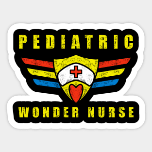 Pediatric Nurse Pediatric Wonder Nurse Sticker